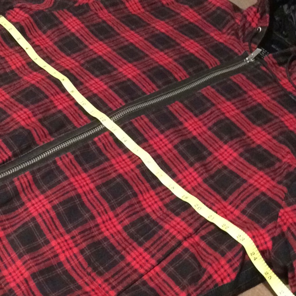 The Kooples Hooded Dark Checks Jacket - Picture 11 of 14